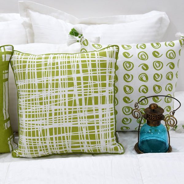 Sadyaska Indefinite Lined Geometric Pattern 16X16(Inch) 1 Pcs Cushion Cover