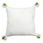 Sadyaska Home Décor Curling Spirals with Tassels Patio, Garden &amp; Outdoor Printed Geometric Pattern Cotton Pillow Cushion Case 16x16… 1 Pcs Cushion Cover