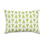 Sadyaska Home Decor Leashed Triangle Green Patio, Garden & Outdoor, Lme Green Cotton Cushion Case 12x18… 1 Pcs Cushion Cover