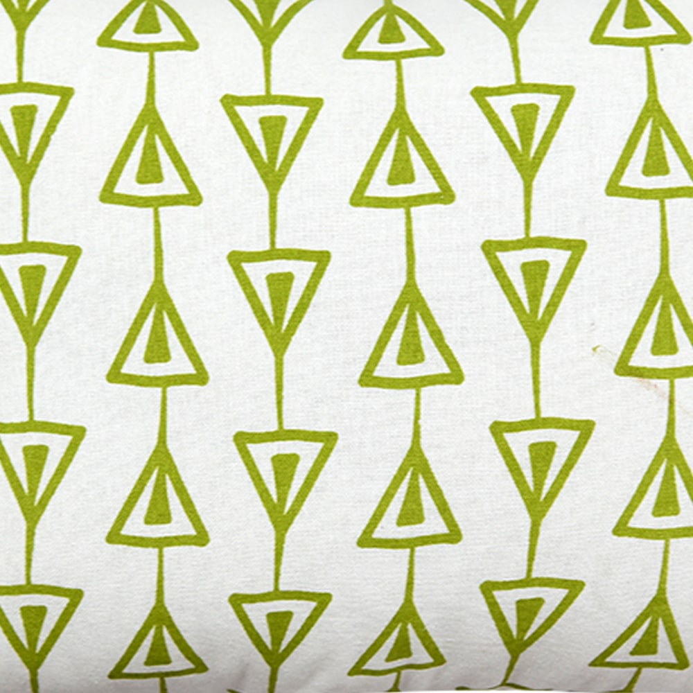 Sadyaska Home Decor Leashed Triangle Green Patio, Garden & Outdoor, Lme Green Cotton Cushion Case 12x18… 1 Pcs Cushion Cover