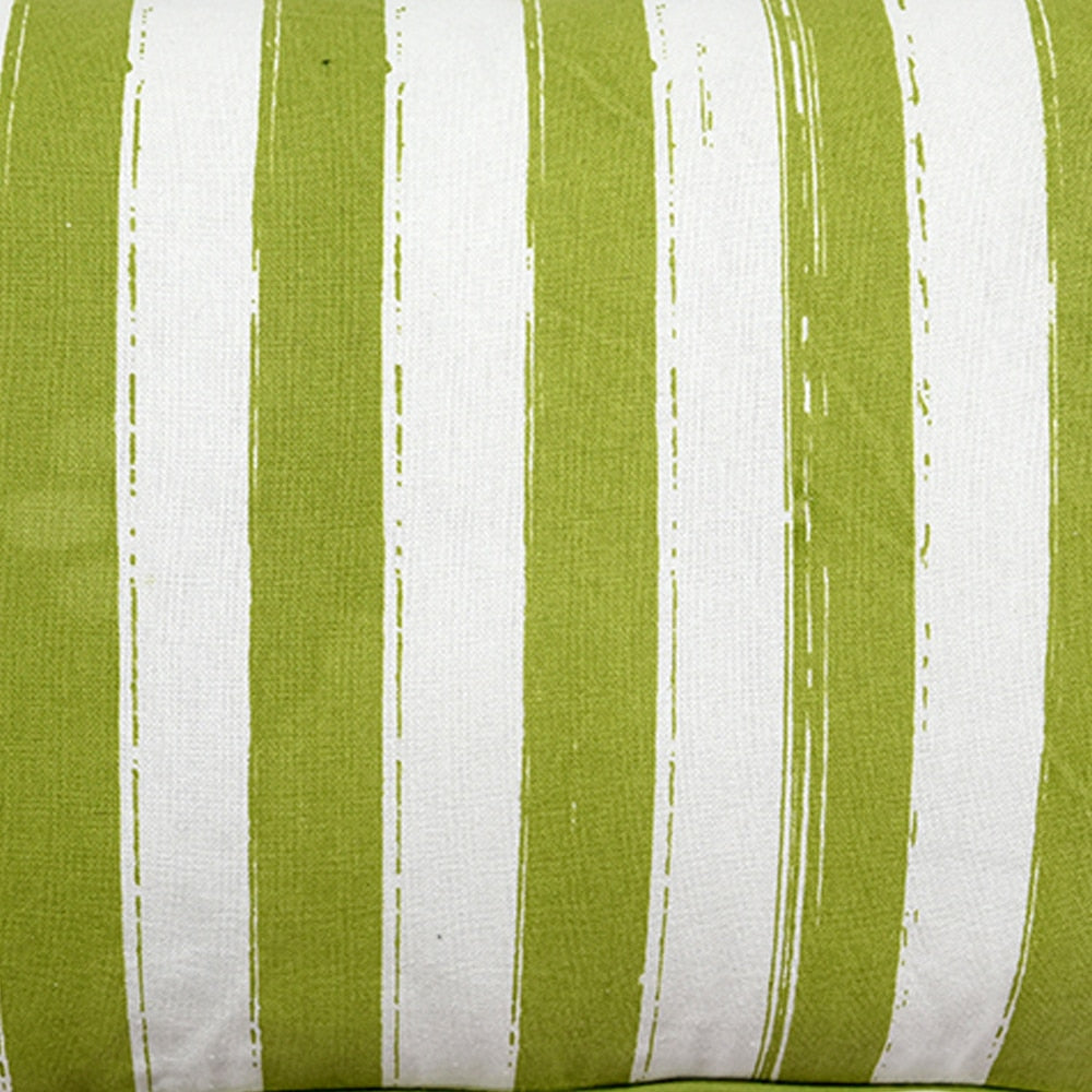Sadyaska Home Decor Stripe Patio &amp; Garden Geometric Pattern Printed Cotton s 12x18… 1 Pcs Cushion Cover
