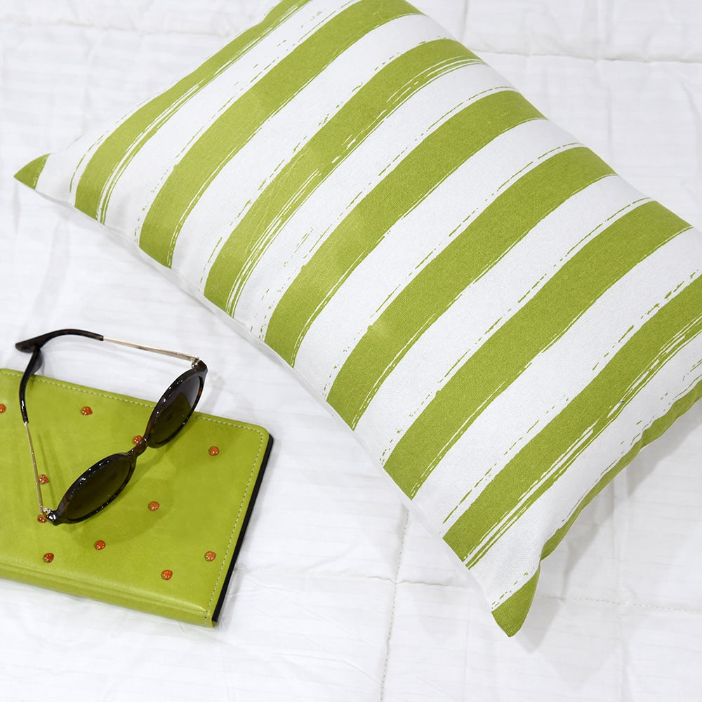 Sadyaska Home Decor Stripe Patio &amp; Garden Geometric Pattern Printed Cotton s 12x18… 1 Pcs Cushion Cover
