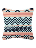 Sadyaska Multicolor Geometric Pattern Sofa Car Patio Printed Cushion Case with Tassels 16x16… 1 Pcs Cushion Cover
