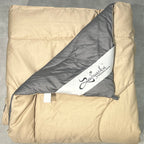 Sadyaska Sand and Dark Grey 1000TC Cotton Rich Reversible Downfill 1 Pcs Quilt