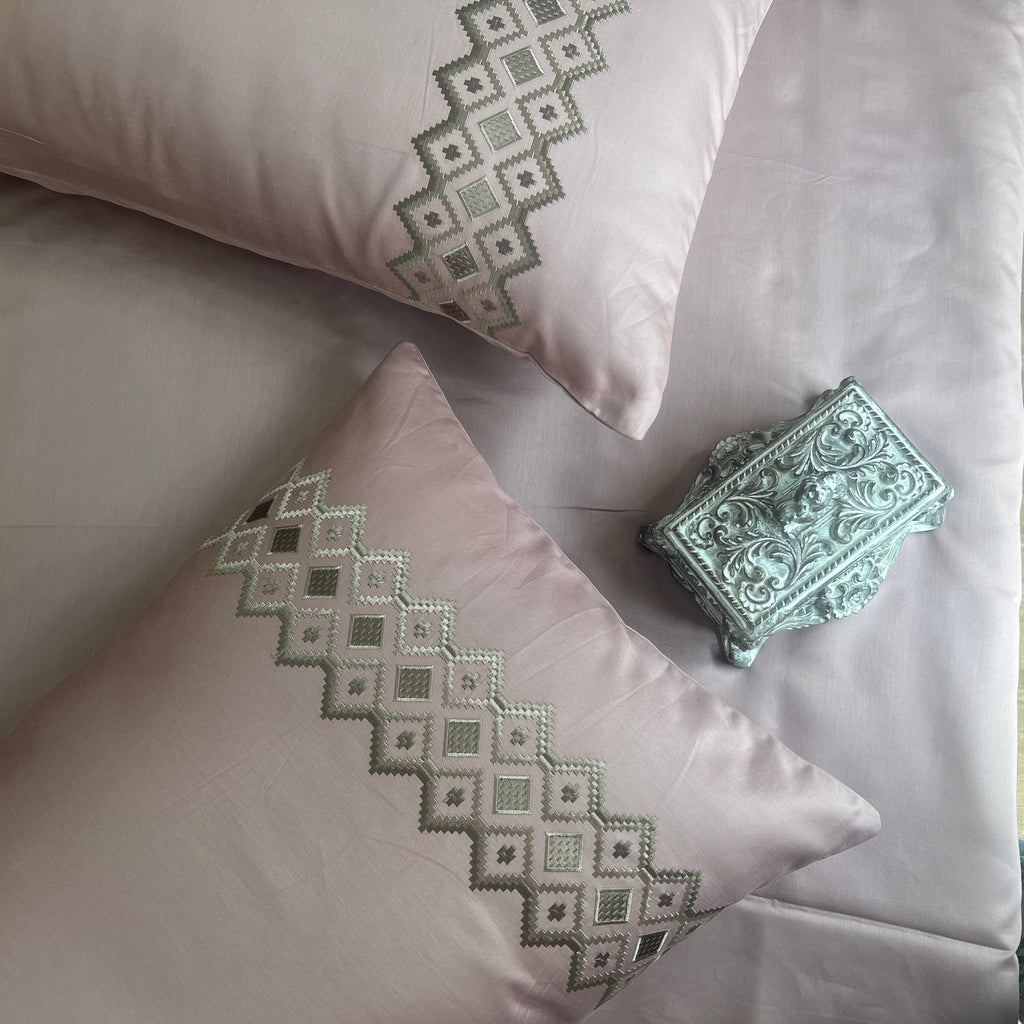Sadyaska 1000TC Cotton Rich Diandra Old Rose Syona Set 1 Pcs Bedsheet