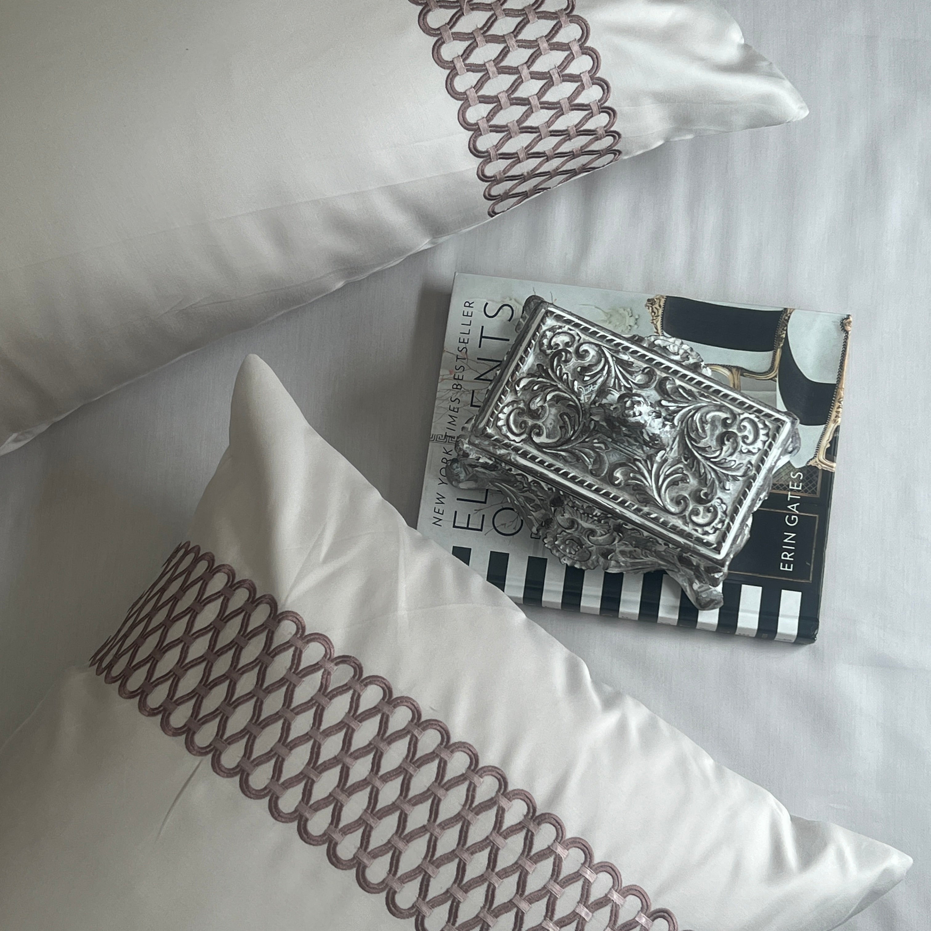 Sadyaska 1000TC Cotton Rich Lisse Ivory Syona Set 1 Pcs Bedsheet