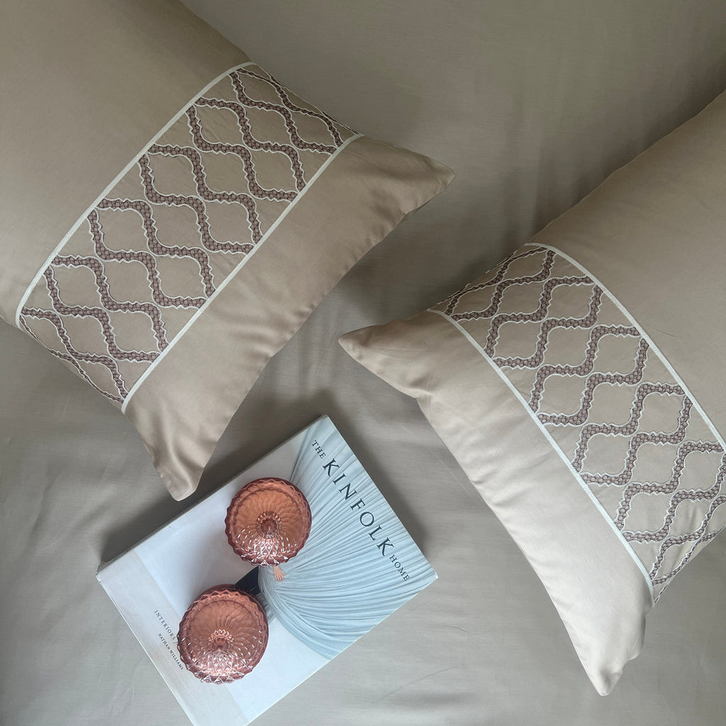 Sadyaska 1000TC Cotton Rich Maroc Sand Syona Set 1 Pcs Bedsheet