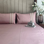 Sadyaska 1000TC Cotton Rich Zenith Old Rose Syona Set 1 Pcs Bedsheet
