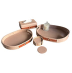 Sadyaska Luxora Beige Leather Coasters 1 Pcs Product