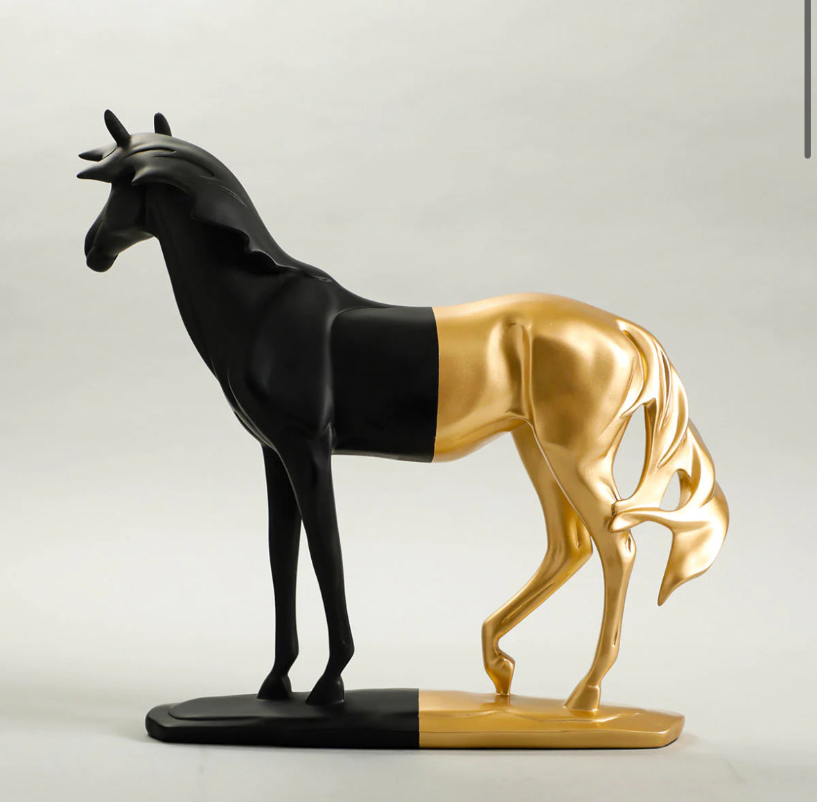Sadyaska Cavallo Horse Black and Gold 1 Pcs Product