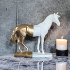 Sadyaska Cavallo Horse White and Gold 1 Pcs Product
