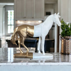 Sadyaska Cavallo Horse White and Gold 1 Pcs Product