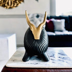 Sadyaska Golden Horned Yak Table Accent 1 Pcs Product
