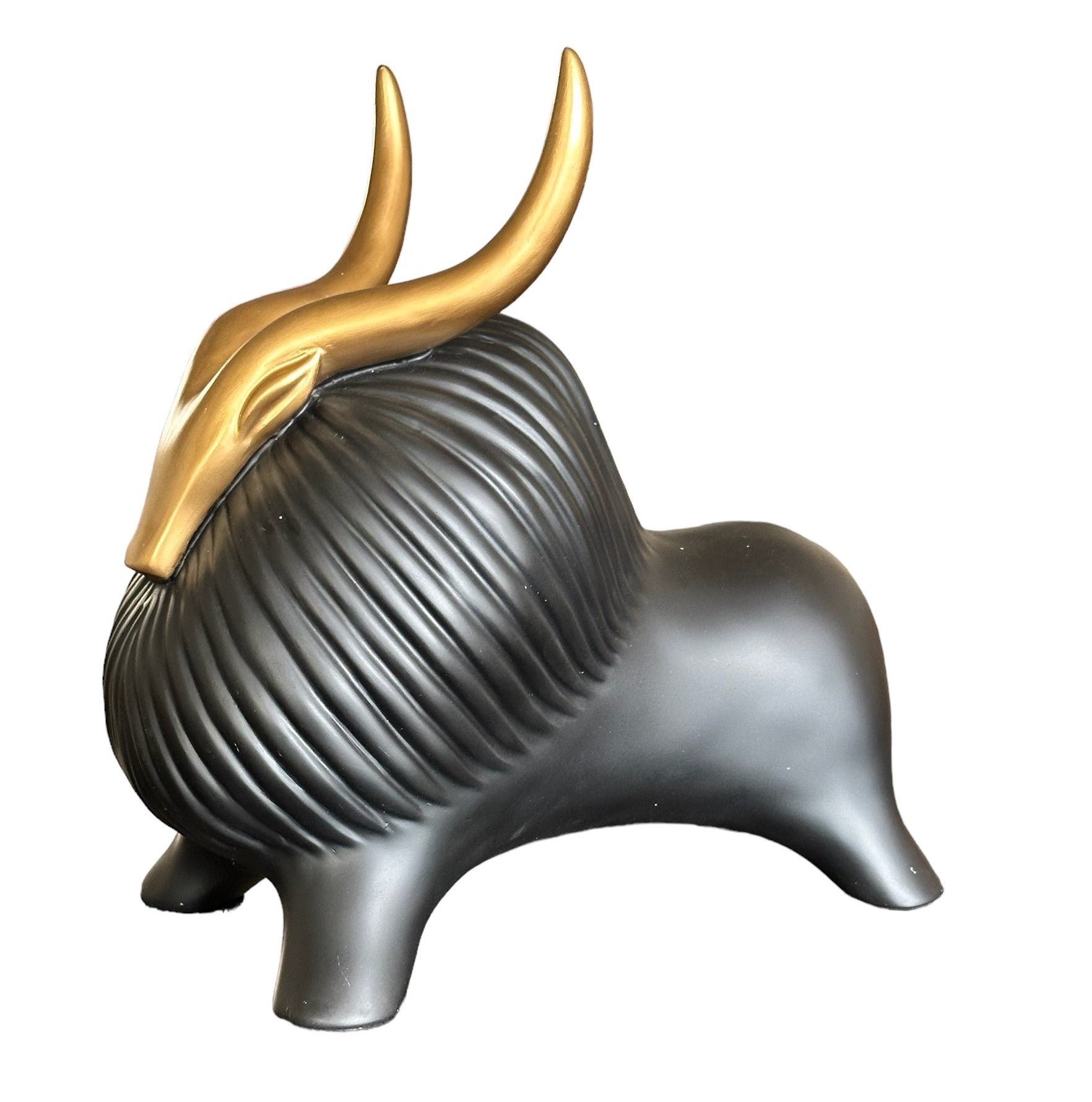 Sadyaska Golden Horned Yak Table Accent 1 Pcs Product