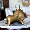 Sadyaska Golden Horned Yak Table Accent 1 Pcs Product