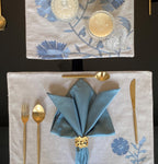 Sadyaska Floral Grey Set 13 Pcs Table Linen