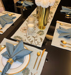 Sadyaska Floral Sage Green Set 13 Pcs Table Linen