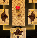 Sadyaska Geo Beige Set 13 Pcs Table Linen