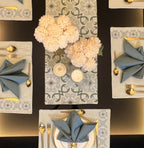 Sadyaska Geo Sage Green Set 13 Pcs Table Linen
