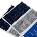 Maspar Baffling Band Prt 100% Cotton Printed Placemat Set Blue