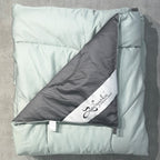 Sadyaska Sage Green and Dark Grey 1000TC Cotton Rich Reversible Downfill 1 Pcs Quilt
