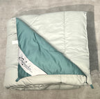 Sadyaska Sage Green and Turquoise 1000TC Cotton Rich Reversible Downfill 1 Pcs Quilt