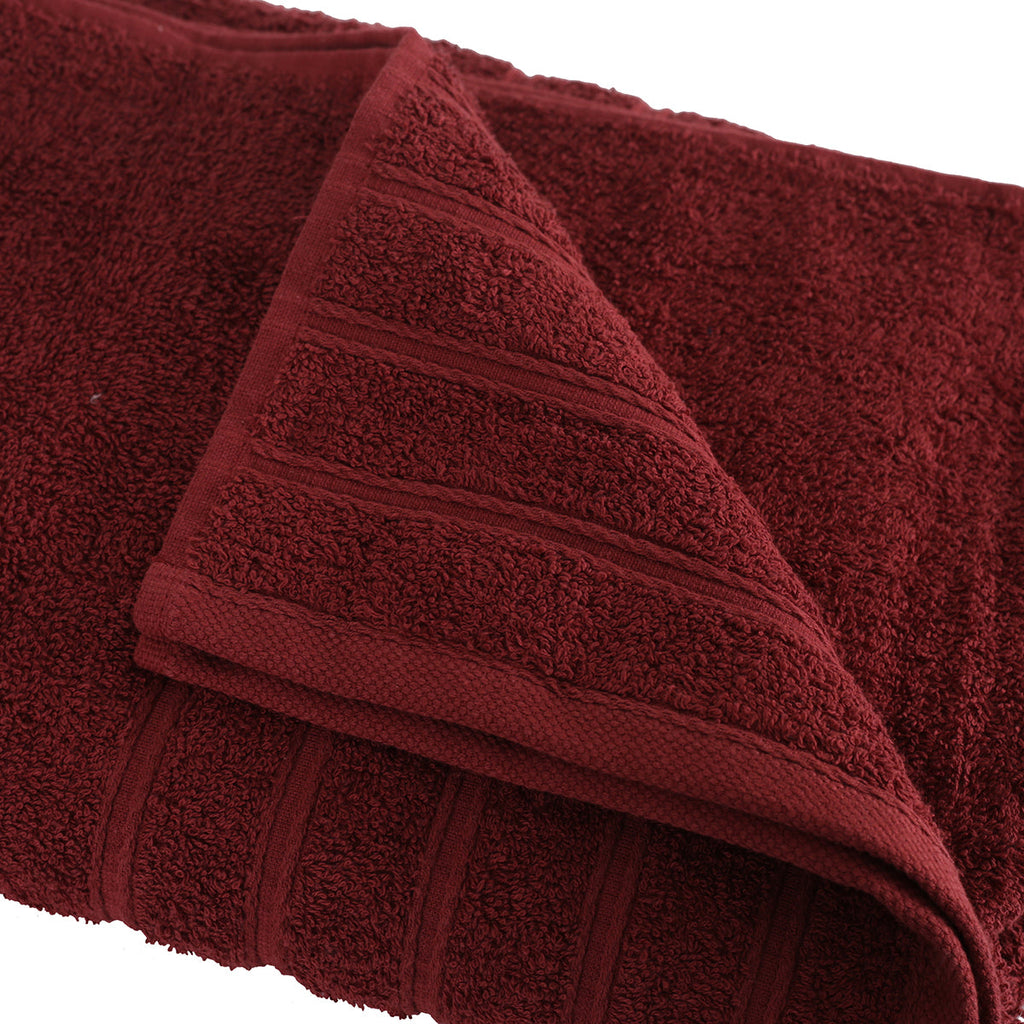 Hermosa Solid Irene Towel Set Red