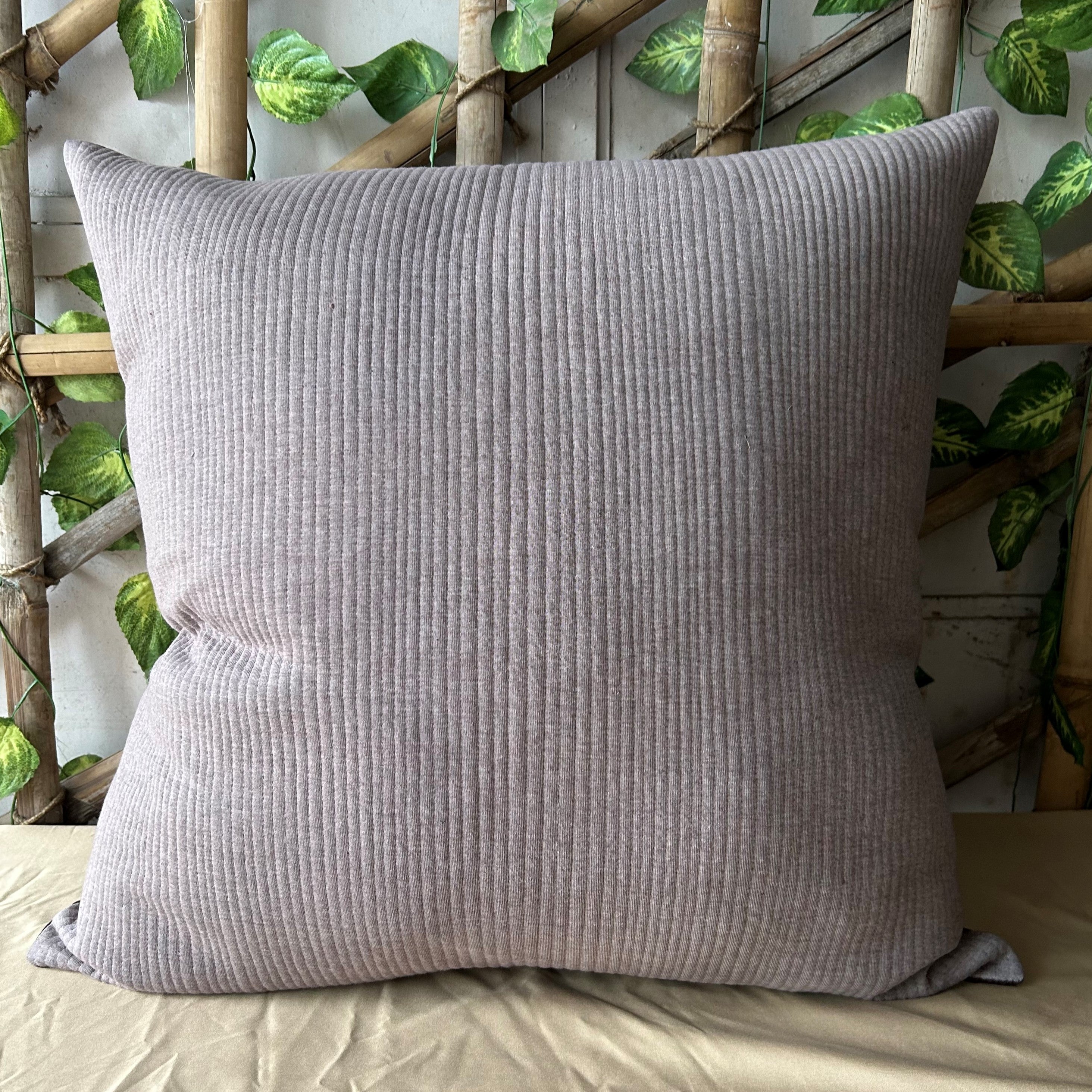 Sadyaska Streak Mocha Quilted Cotton 1 Pcs Euro Sham