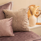 Sadyaska Decorative Scatter Silver Velvet 16x16 1 Pcs Cushion Cover