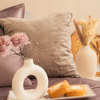 Sadyaska Decorative Scatter Silver Velvet 16x16 1 Pcs Cushion Cover