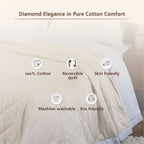 Selwyn Reversible Summer AC Quilt/Quilted Bed Cover/Comforter Misty Rose/Flint Grey Quilt