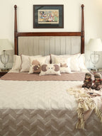 Sadyaska Snuggle Story Brandy Rose Ivory Kids Cotton Rich 10 Pcs Bedding Set