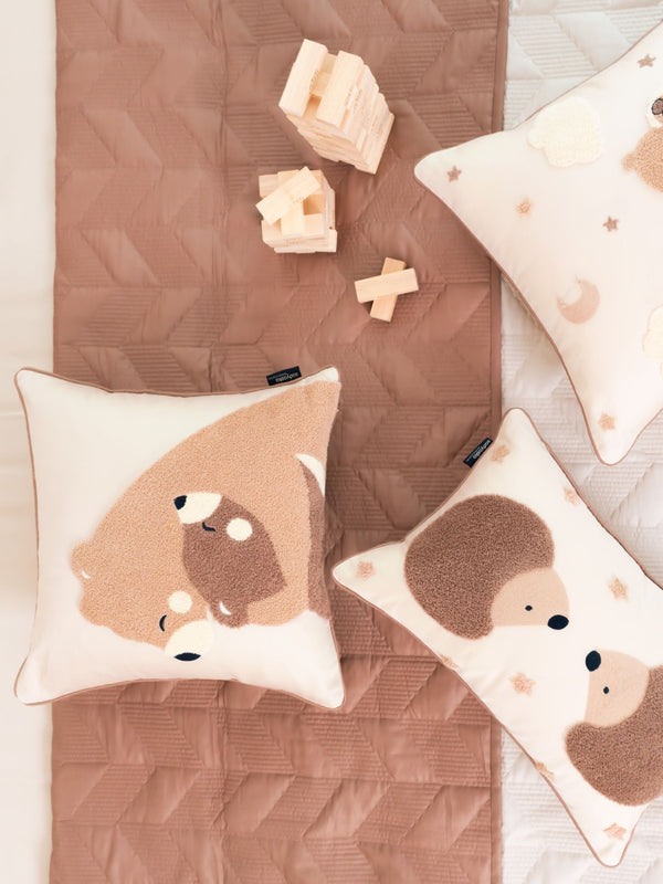 Sadyaska Snuggle Story Brandy Rose Ivory Kids Cotton Rich 10 Pcs Bedding Set