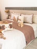 Sadyaska Snuggle Story Brandy Rose Ivory Kids Cotton Rich 10 Pcs Bedding Set