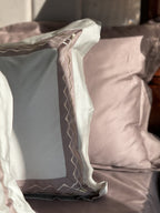 Sadyaska Splash Sage Green Taupe Desire Cotton Set 5 Pcs Bedsheet