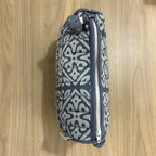 Sadyaska Grey Printed Cotton Medium Size ed Wedding Jewelry Pouch / Cosmetic / Make Up Case Multifunction Storage 1 Pcs Quilt