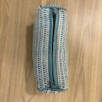 Sadyaska Blue Cotton Medium Size Woven Wedding Jewelry Pouch / Cosmetic / Make Up Case Multifunction Storage 1 Pcs Product