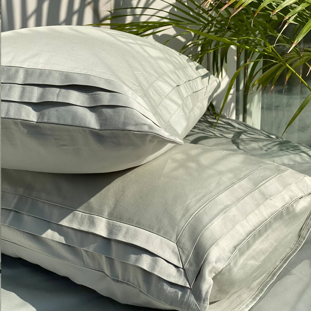 Sadyaska Tri-pleat Sage Green Set 1 Pcs Bedsheet