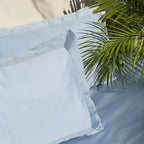 Sadyaska Tri-pleat Smoke Blue Set 1 Pcs Bedsheet