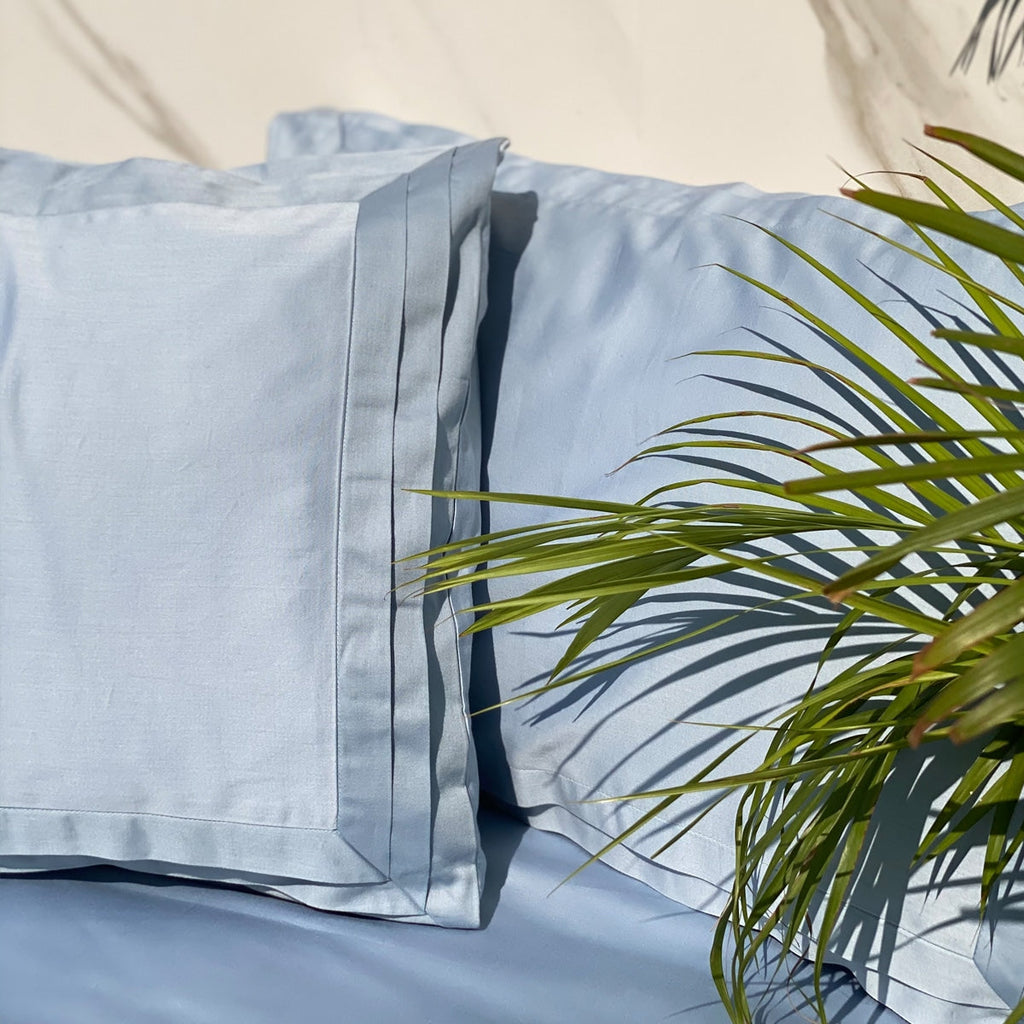 Sadyaska Tri-pleat Smoke Blue Set 1 Pcs Bedsheet