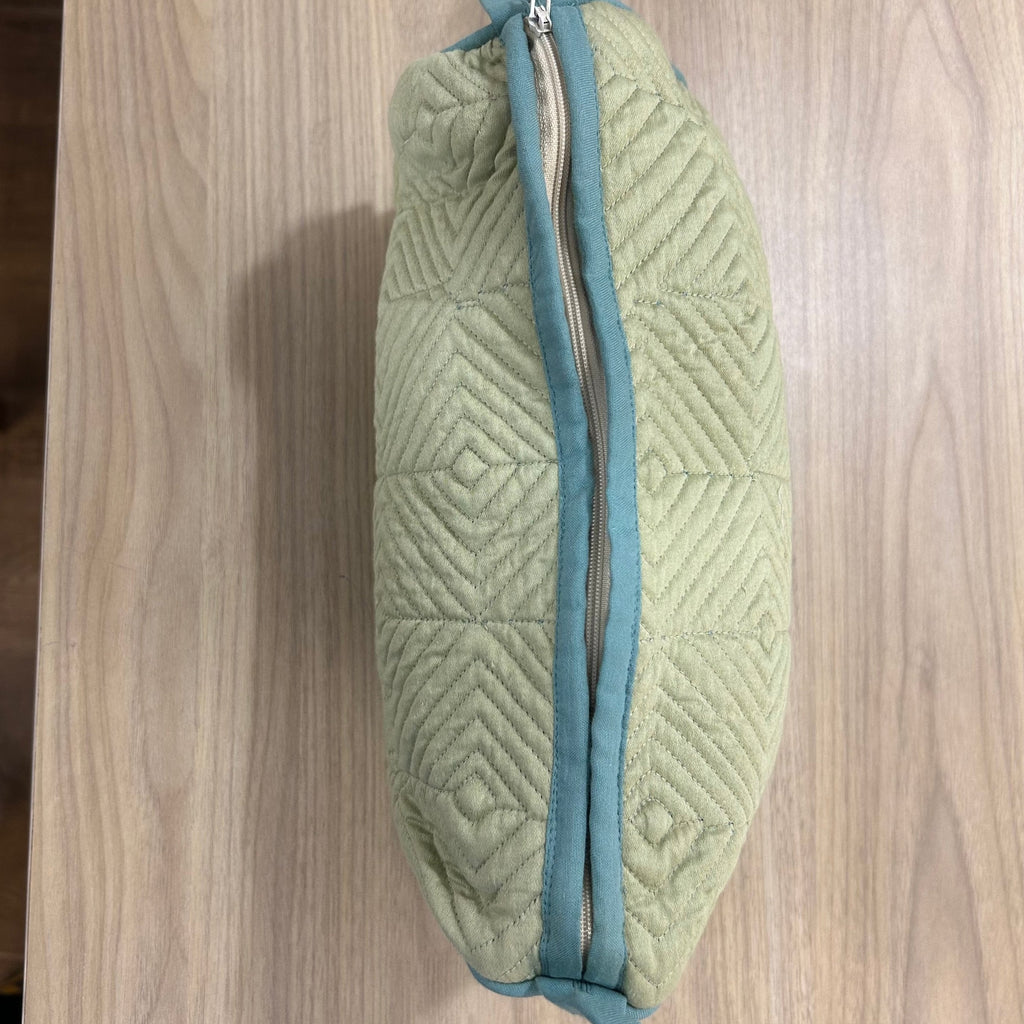Sadyaska Lime Green Cotton ed Wedding Jewelry Pouch / Cosmetic / Make Up Case Multifunction Storage 1 Pcs Quilt