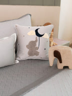 Sadyaska Tiny Trunks Pearl Grey Slate Kids Cotton 10 Pcs Bedding Set