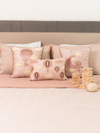 Sadyaska Twinkle Puff Rose Buff Kids Cotton 10 Pcs Bedding Set