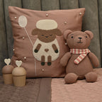 Sadyaska Baa Baa Boutique Rose and Taupe Kids 10 Pcs Bedding Set