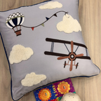 Sadyaska The Little Explorer Navy and Dark Grey Kids 10 Pcs Bedding Set