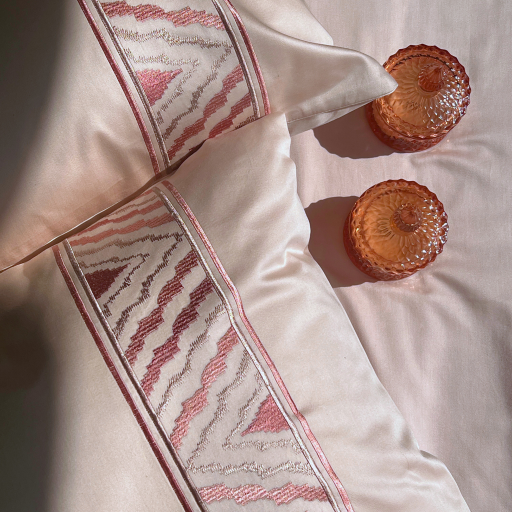 Sadyaska Zurich Buff Embroidered s (Set of 2) 1 Pcs Pillow Cover