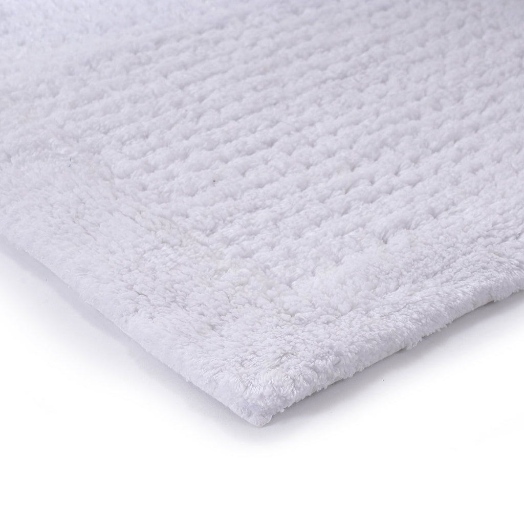 Ecolux Luxuriously soft and highly absorbent White Bath Mat