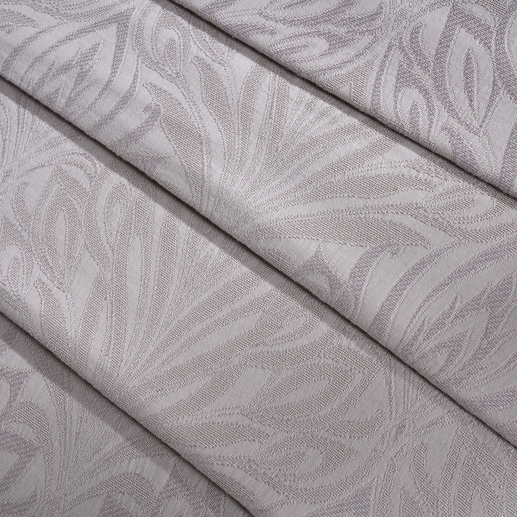 Classical Ornate Acorus Bliss Blend Cotton Bed Cover Neutral