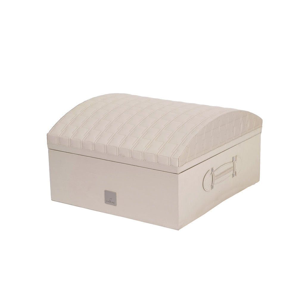 Chester Luxica Cream 11PC Quilt/Quilted Bed Cover Set