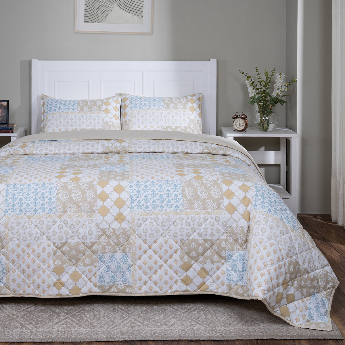 Sensory Bloom Lennon 4 pcs Yellow Quilt Set